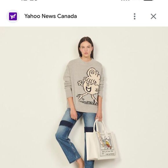 Sandro Little Miss Sweater RARE - Picture 2 of 5